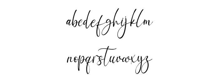 Green Poppy Font LOWERCASE