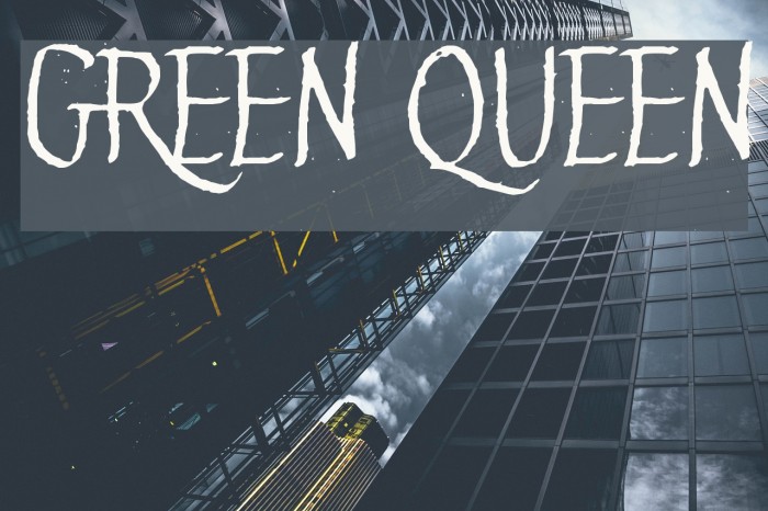 Green Queen Font examples