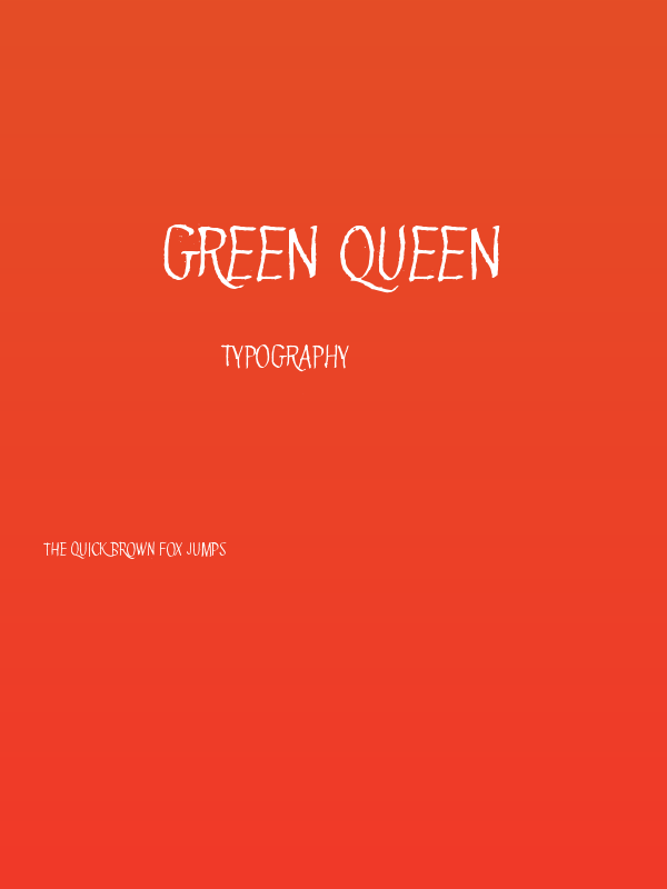 Green Queen Poster
