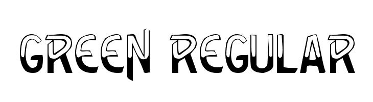 Green Regular Font