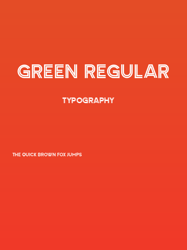 Green Regular Poster