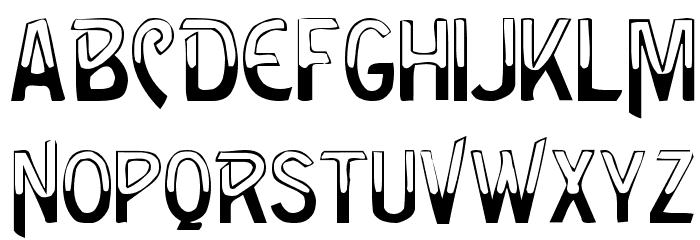 Green Regular Font LOWERCASE