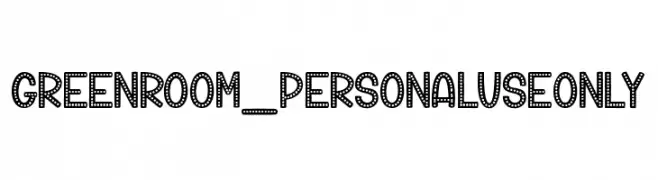 Green Room_PersonalUseOnly  नि: शुल्क फ़ॉन्ट्स डाउनलोड