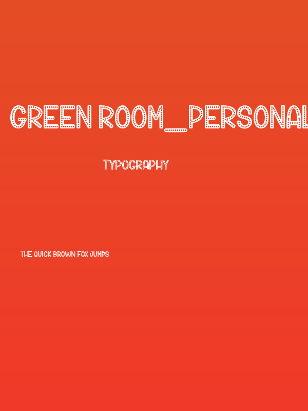 Green Room_PersonalUseOnly Poster