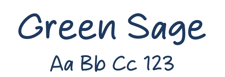 Green Sage Font Preview