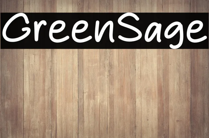 Green Sage Example 1