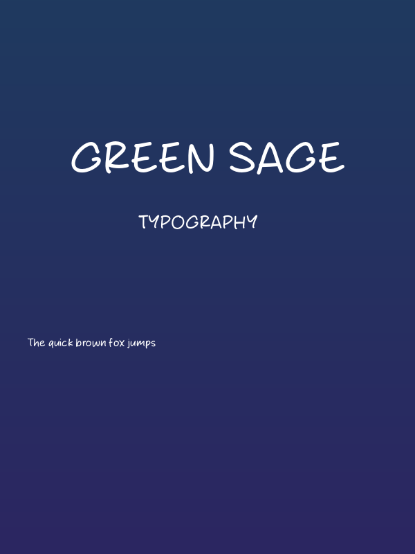 Green Sage Poster