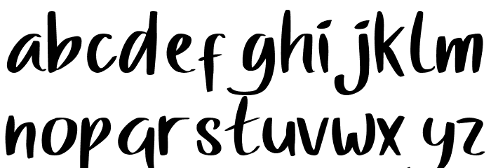 Green Salad Font LOWERCASE