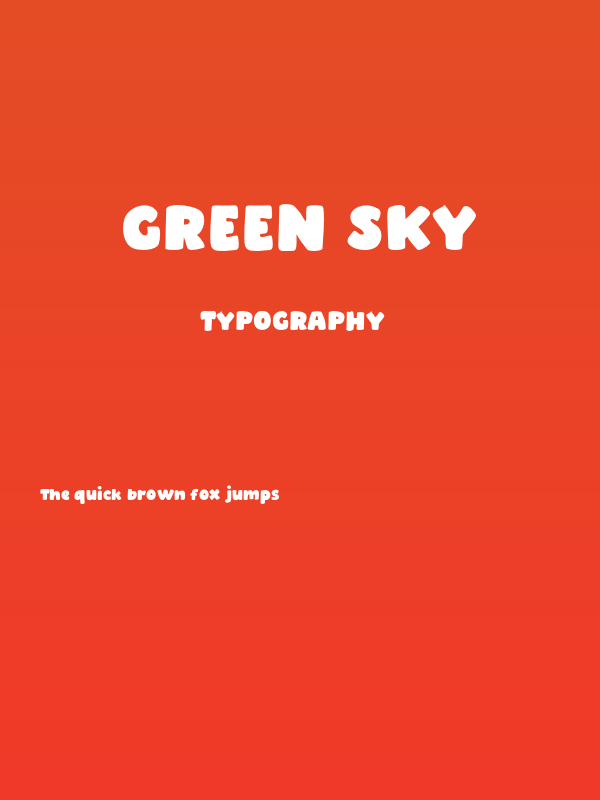Green Sky Poster