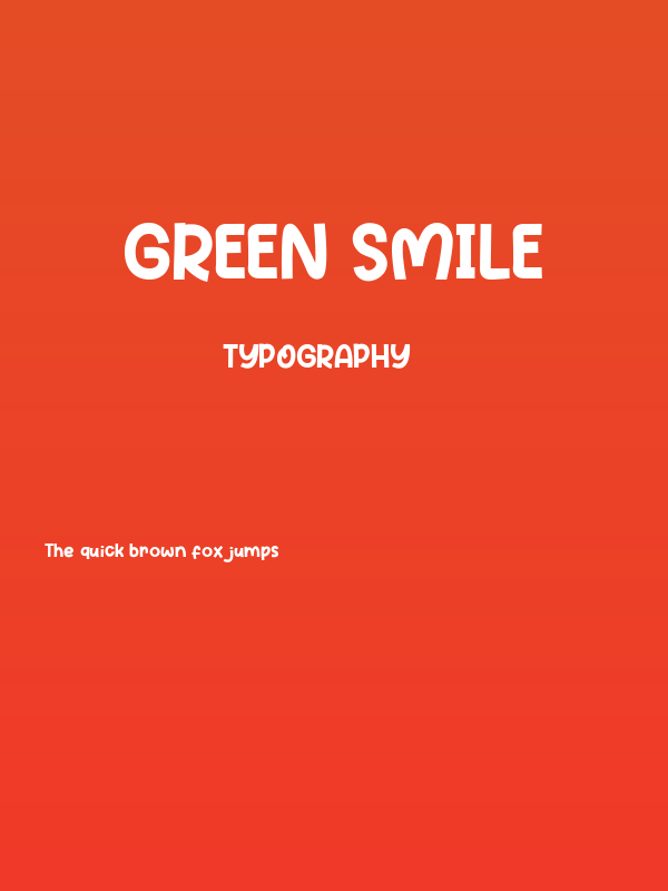 Green Smile Poster