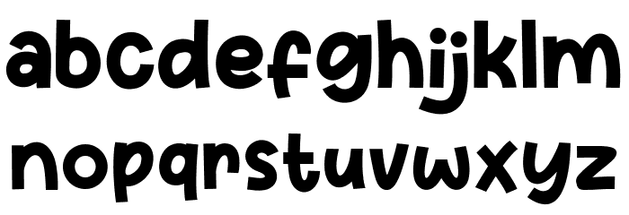 Green Smile Font LOWERCASE