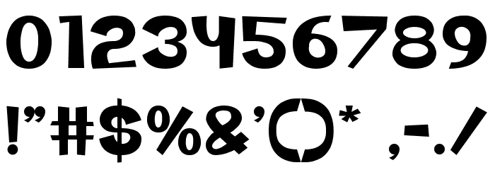 Green-Town Font OTHER CHARS