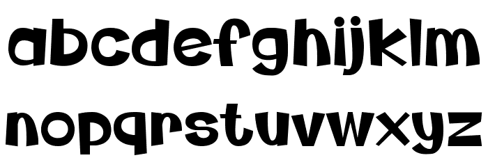 Green-Town Font LOWERCASE
