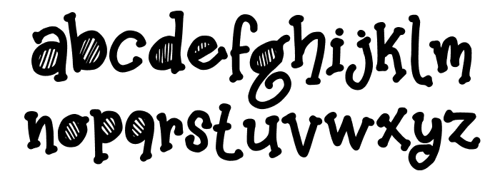 Green Walk FREE Font Litere mici
