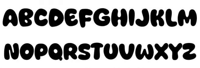 Green Yellow フォント 大文字