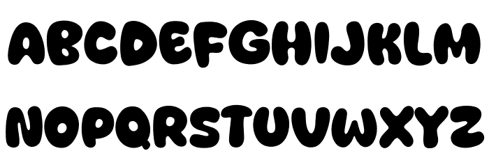 Green Yellow Font LOWERCASE