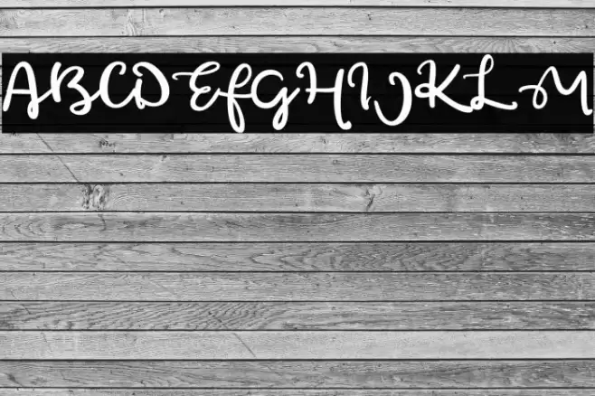 Green afocado Font examples