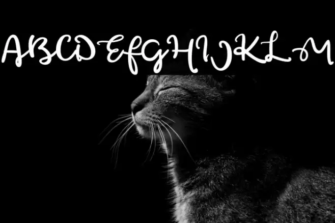 Green afocado Font examples