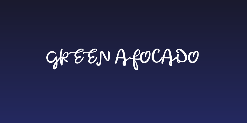 Green afocado Social Header
