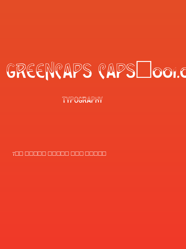 GreenCaps Caps:001.001 Poster