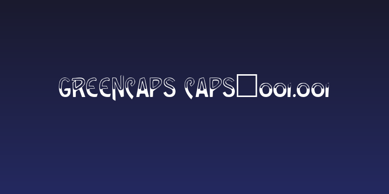 GreenCaps Caps:001.001 Social Header