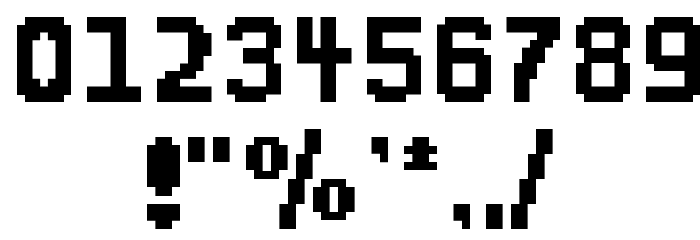 GreenFlame Font OTHER CHARS