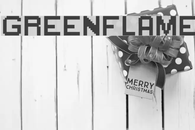 GreenFlame Font examples