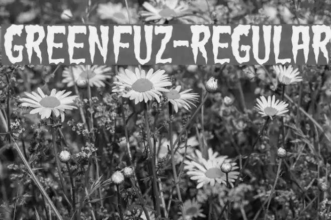 GreenFuz-Regular Font examples