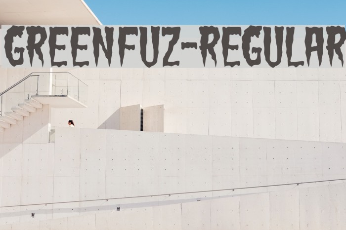 GreenFuz-Regular Шрифта examples
