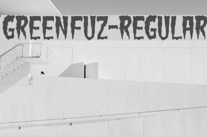 GreenFuz-Regular Font examples