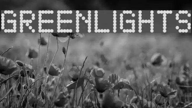 GreenLights Font examples