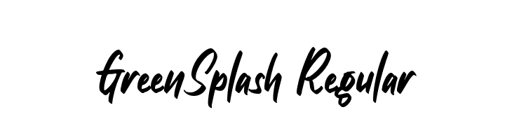 GreenSplash Regular  नि: शुल्क फ़ॉन्ट्स डाउनलोड