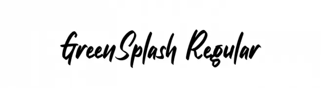 GreenSplash Regular  Fuentes Gratis Descargar