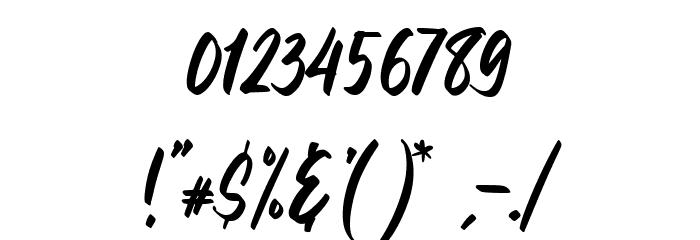 GreenSplash Regular Font OTHER CHARS