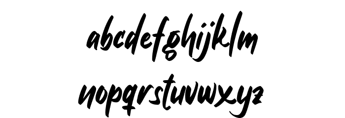 GreenSplash Regular Font LOWERCASE