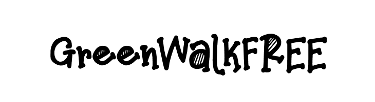 GreenWalkFREE  नि: शुल्क फ़ॉन्ट्स डाउनलोड