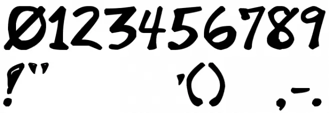 GreenWood_RS Font OTHER CHARS