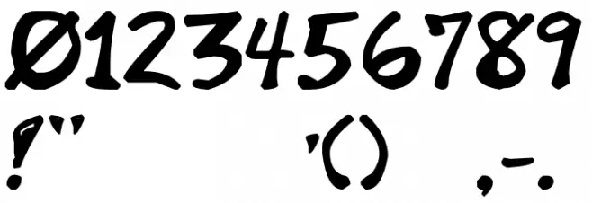 GreenWood_RS Font OTHER CHARS