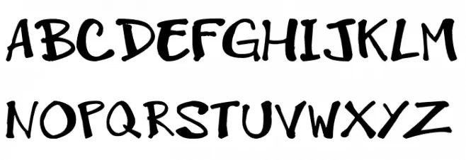 GreenWood_RS Font Litere mari