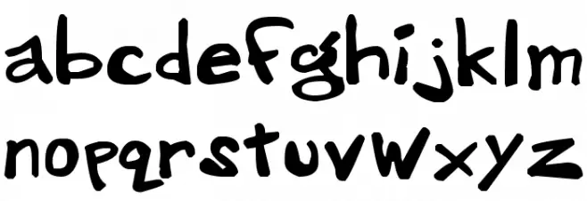 GreenWood_RS Schriftart Kleinbuchstaben