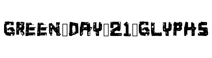Green_Day_21_Glyphs Font