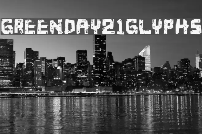 Green_Day_21_Glyphs Font examples