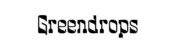 Greendrops  Скачать бесплатные шрифты