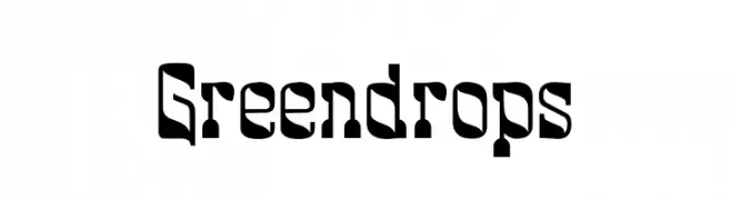 Greendrops  Frei Schriftart Herunterladen