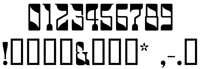 Greendrops フォント その他の文字