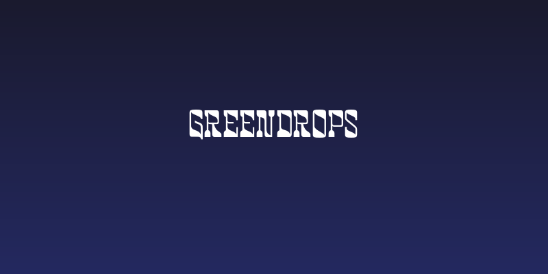 Greendrops Social Header