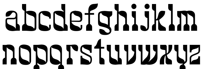 Greendrops フォント 小文字