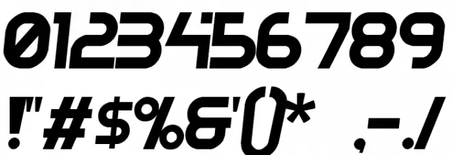 Greenhouse gas Font OTHER CHARS