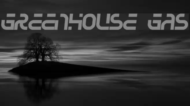 Greenhouse gas Font examples