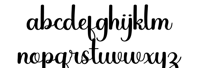 Greenhouse Font LOWERCASE